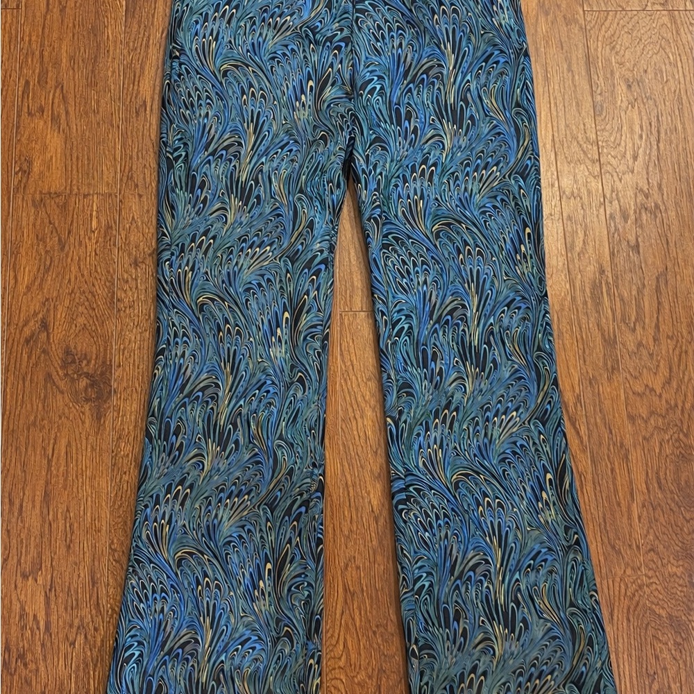 Soft Surroundings Blue Multi-Patterned Boot Cut P… - image 2